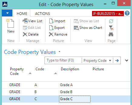 Code Property Values