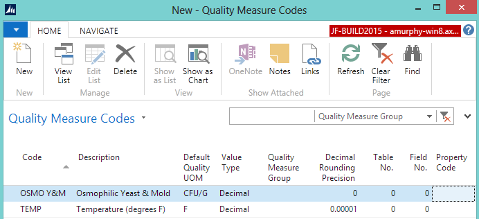 Quality Measure Codes