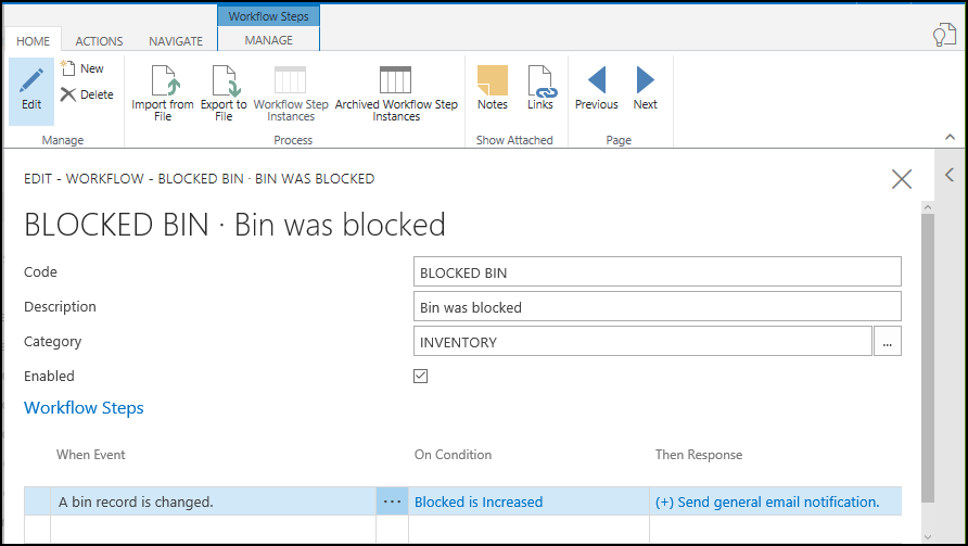 Blocked Bin Workflow